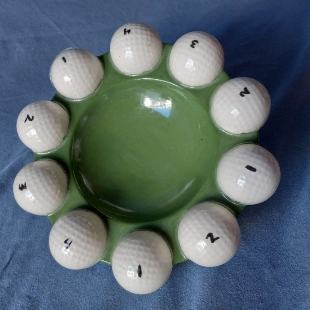 Vintage Golf Ball Ashtray
